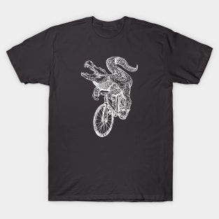 SEEMBO Alligator Cycling Bicycle Cyclist Biker Biking Bike T-Shirt